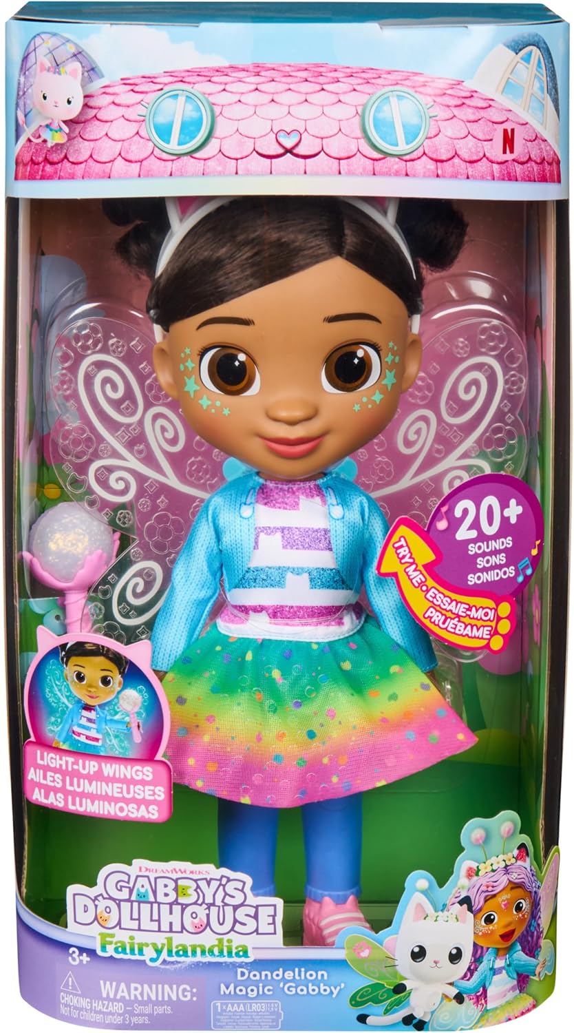 Gabby's Dollhouse Fairylandia Dandelion Gabby Interkatiivinen Nukke