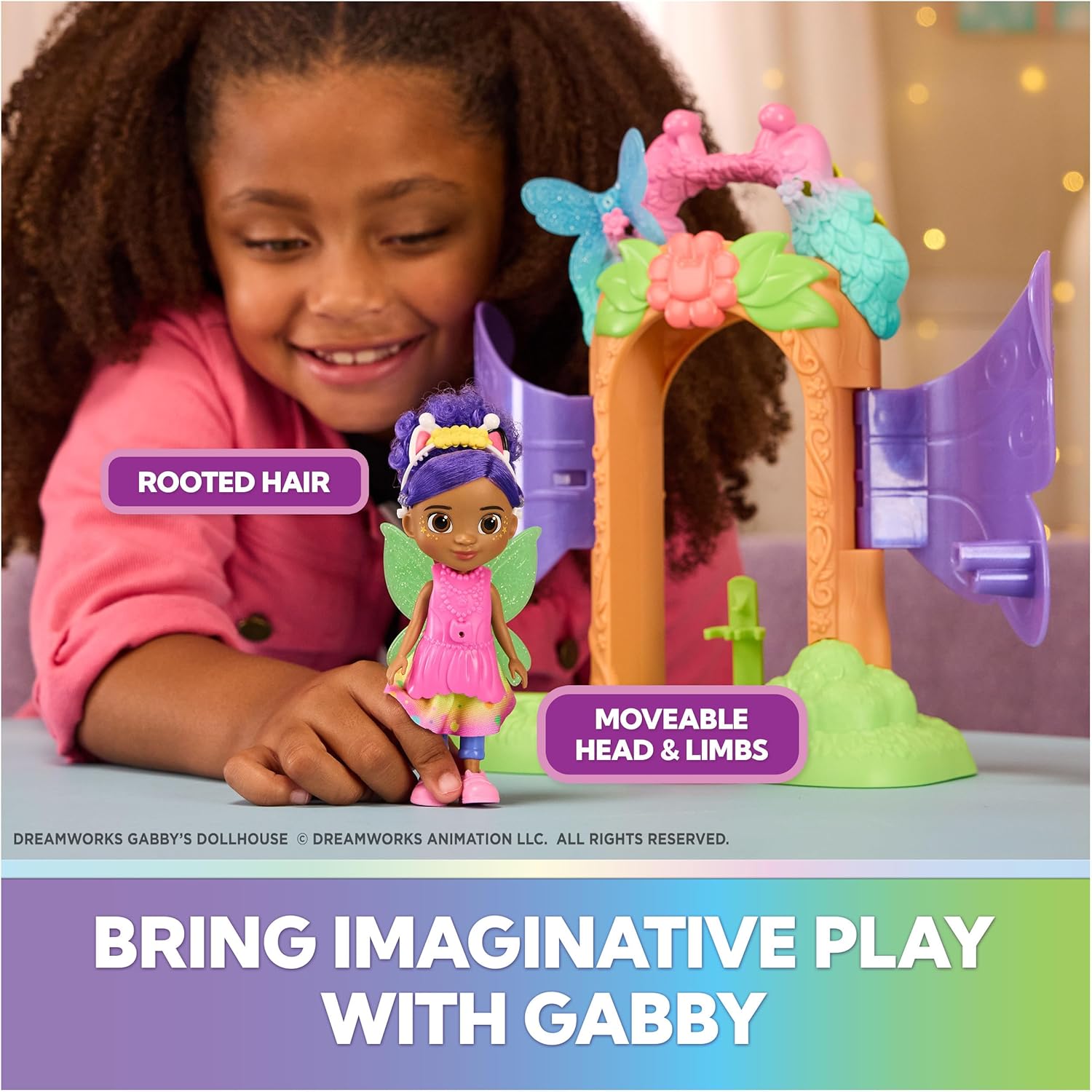 Gabby's Dollhouse Fairylandia Fairy Magic Reveal Gabby Leikkisetti