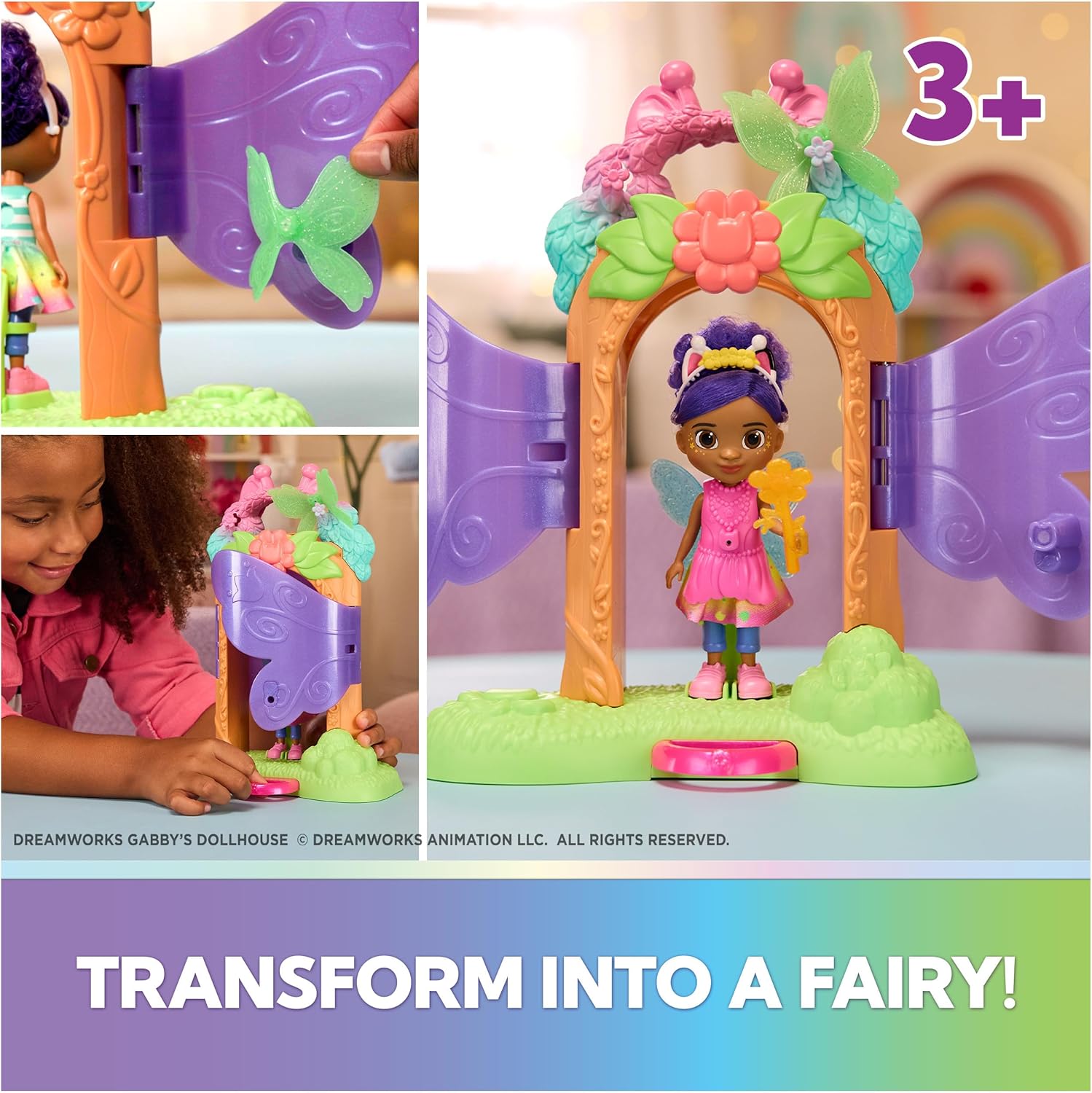 Gabby's Dollhouse Fairylandia Fairy Magic Reveal Gabby Leikkisetti