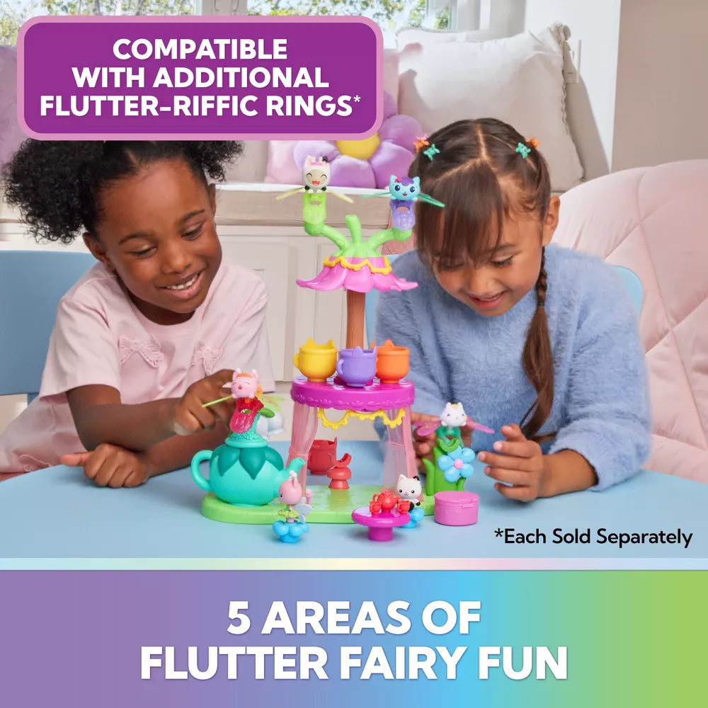 Gabby's Dollhouse Fairylandia Flutterific Tea Party Teehetki Leikkisetti3