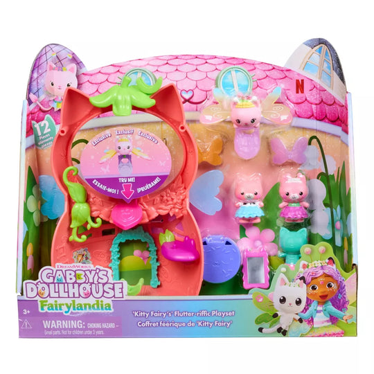 Gabby's Dollhouse Fairylandia "Kitty Fairy's" Flutter-riffic Keiju Leikkisetti