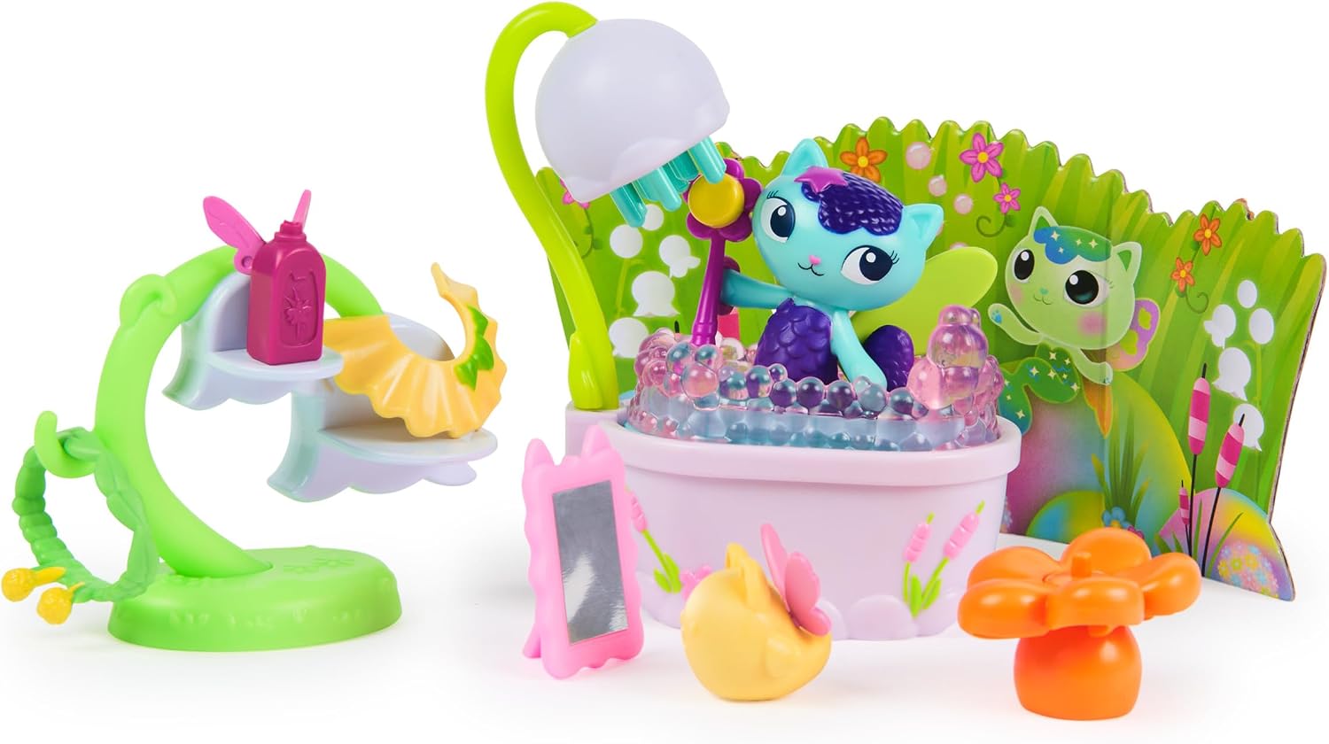 Gabby's Dollhouse Fairylandia Mercats Fairy Bathroom Leikkisetti