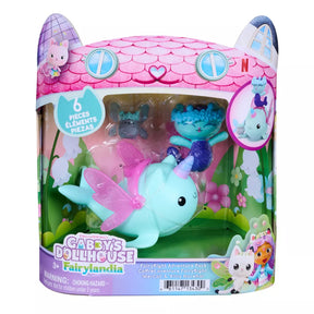 Gabby's Dollhouse Mercat (Merikatti) And Narwhal Hahmopakkaus