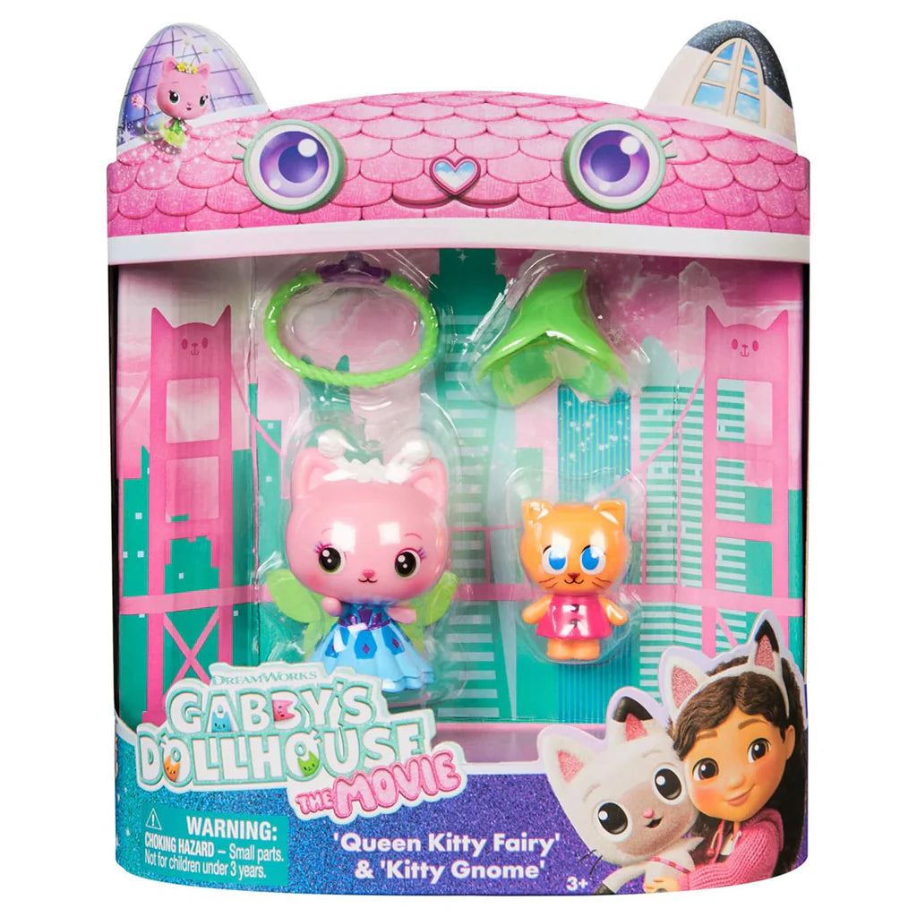 Gabby's Dollhouse The Movie Hahmopakkaus Queen Kitty Fairy & Kitty Gnome