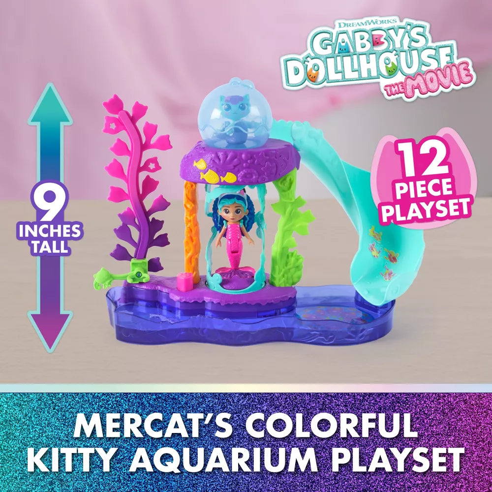 Gabby's Dollhouse The Movie Mercats Kitty Aquarium Leikkisetti