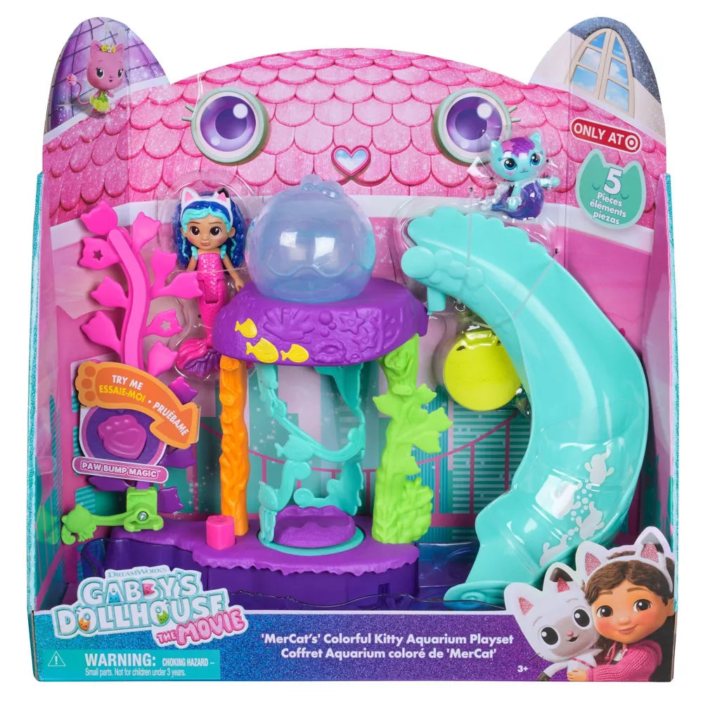 Gabby's Dollhouse The Movie Mercats Kitty Aquarium Leikkisetti