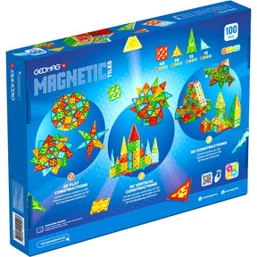 Geomag Magnetic Tiles 3D Rakennussarja 100 Palaa