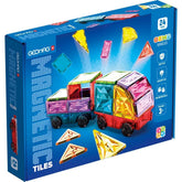 Geomag Magnetic Tiles Gems Vehicles/Kulkuneuvot Magneettinen Rakennussarja 24 Palaa
