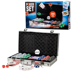 Glown Games Alumiininen Pokerisalkku 300 Pelimerkillä