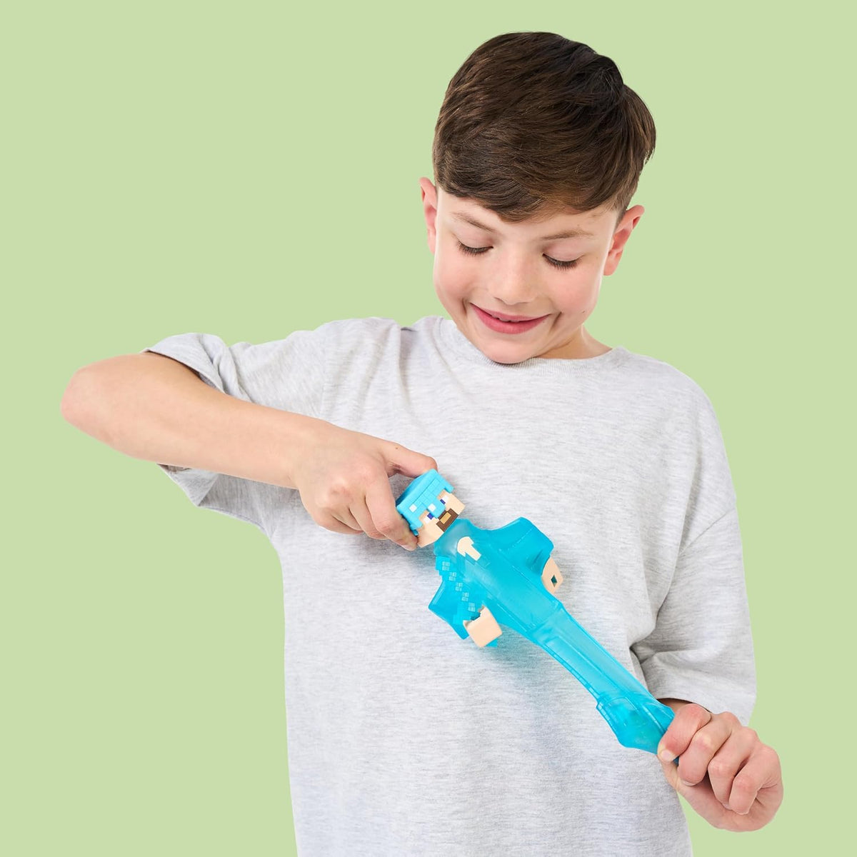 Goo Jit Zu Venyteltävä Hahmo Minecraft Steve 