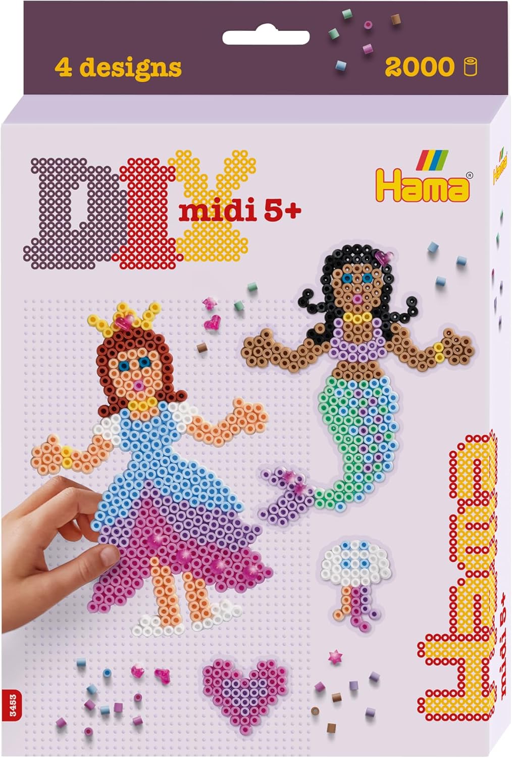 Hama Midi Prinsessa ja Merenneito 2000 Helmeä