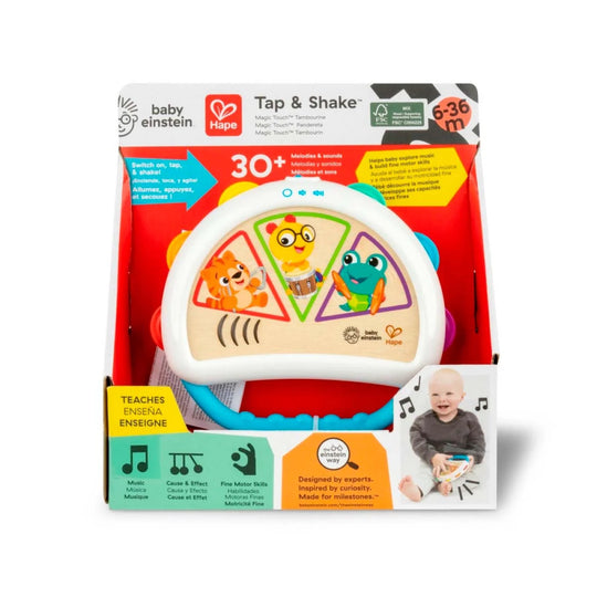 Hape Baby Einstein Tap and Shake Tamburiini Valoilla ja Äänillä