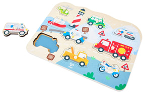 Hape Hälytysajoneuvot Nuppipalapeli