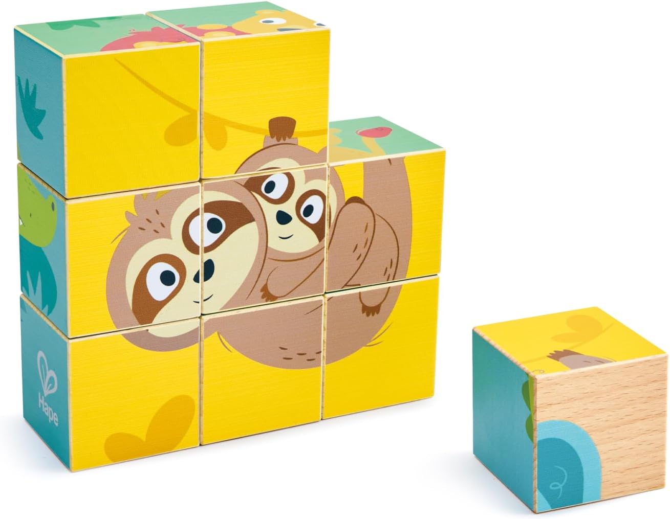 Hape Puinen Kuutiopalapeli Viidakko