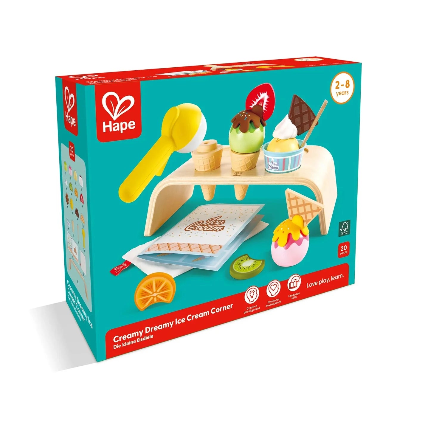 Hape Puiset Jäätelöt Leikkisetti