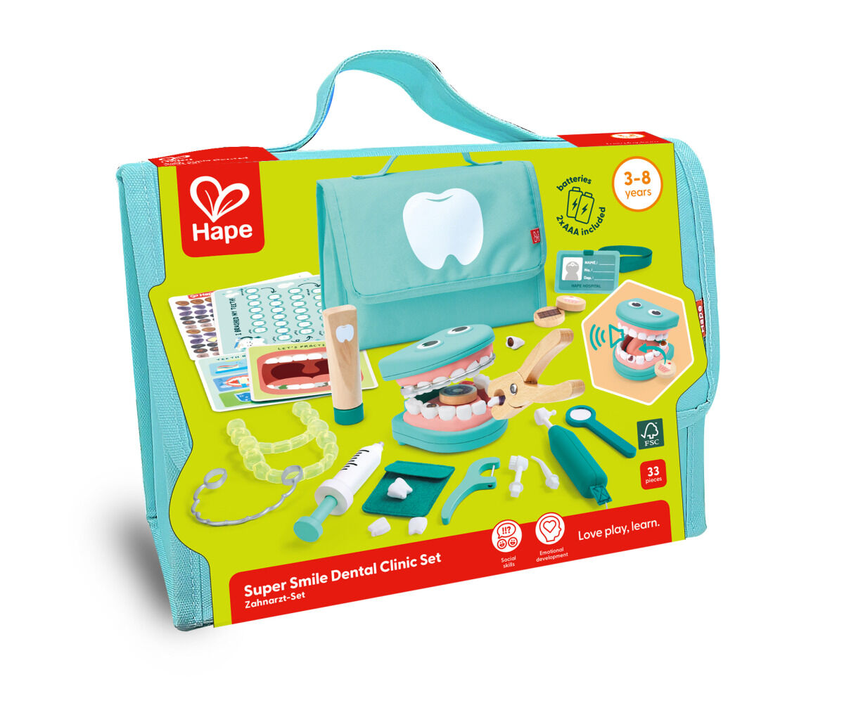 Hape Super Smile Dental Kit Hammaslääkärileikkisetti