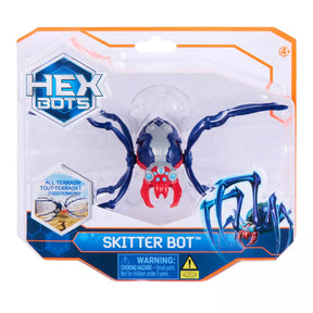 Hex Bots Skitter Bot Interaktiivinen Hämähäkki Hopea/Punainen