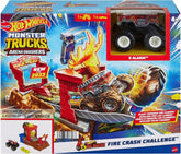 Hot Wheels Monster Trucks Arena Smashers Fire Crash Challenge