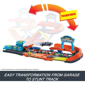 Hot Wheels Autorata City 2-in-1 Stunt-Autotalli