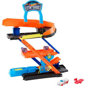 Hot Wheels Autorata City 2-in-1 Stunt-Autotalli