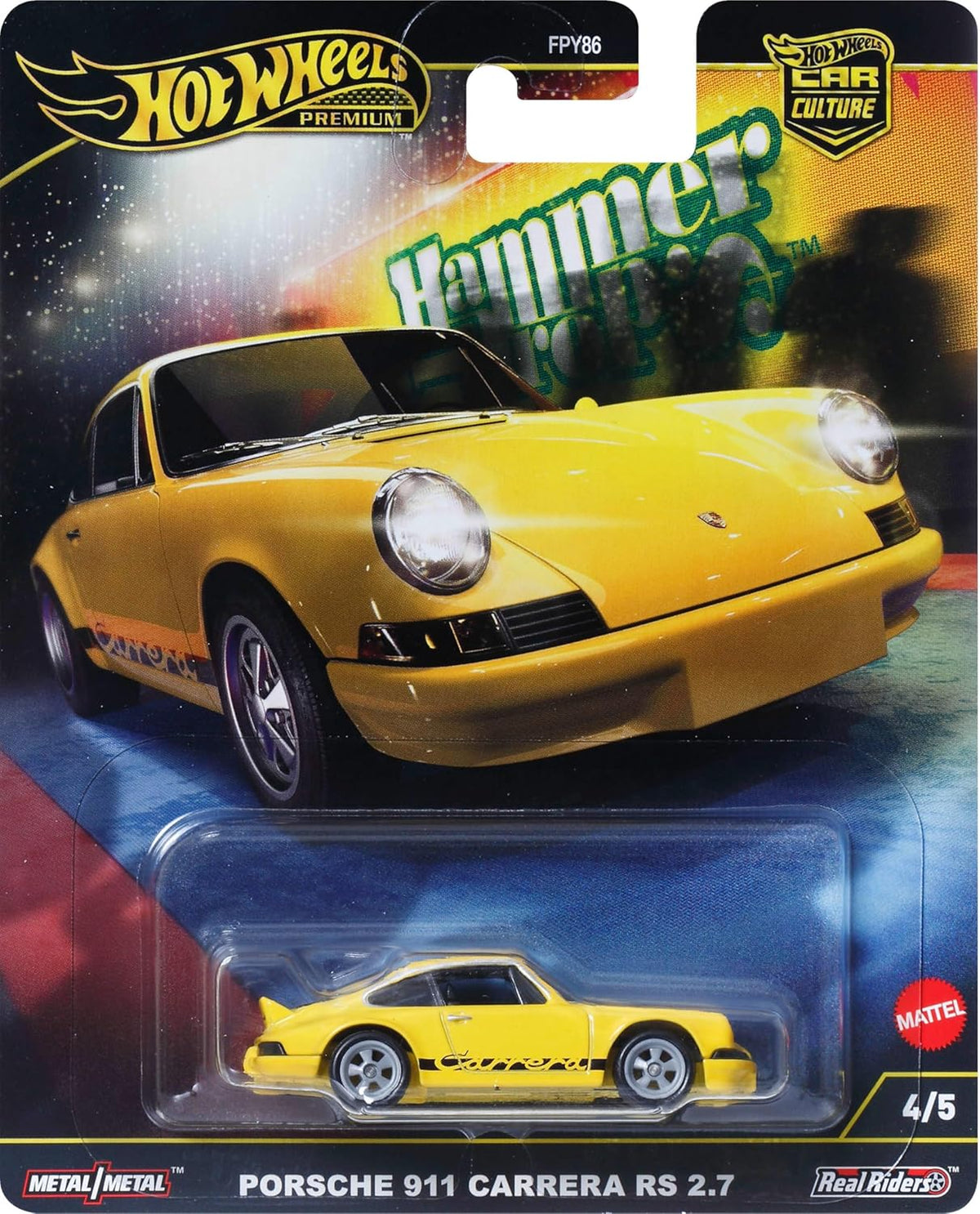 Hot Wheels Car Culture Porsche 911 Carrera RS 2.7 Hammer Drop
