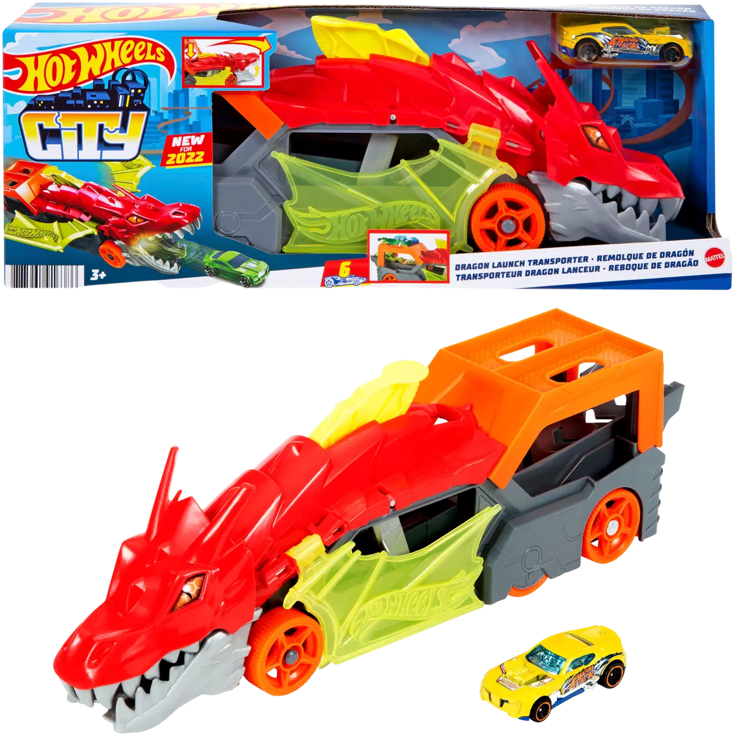 Hot Wheels City Dragon Launch Kuljetusauto