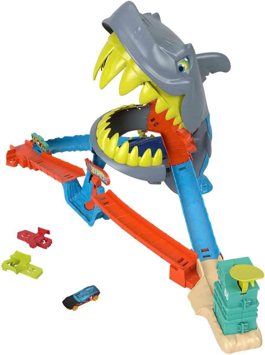 Hot Wheels City Shark Chomp Beach Autoratasetti