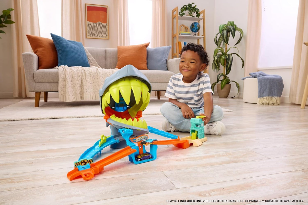 Hot Wheels City Shark Chomp Beach Autoratasetti