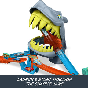 Hot Wheels City Shark Chomp Beach Autoratasetti