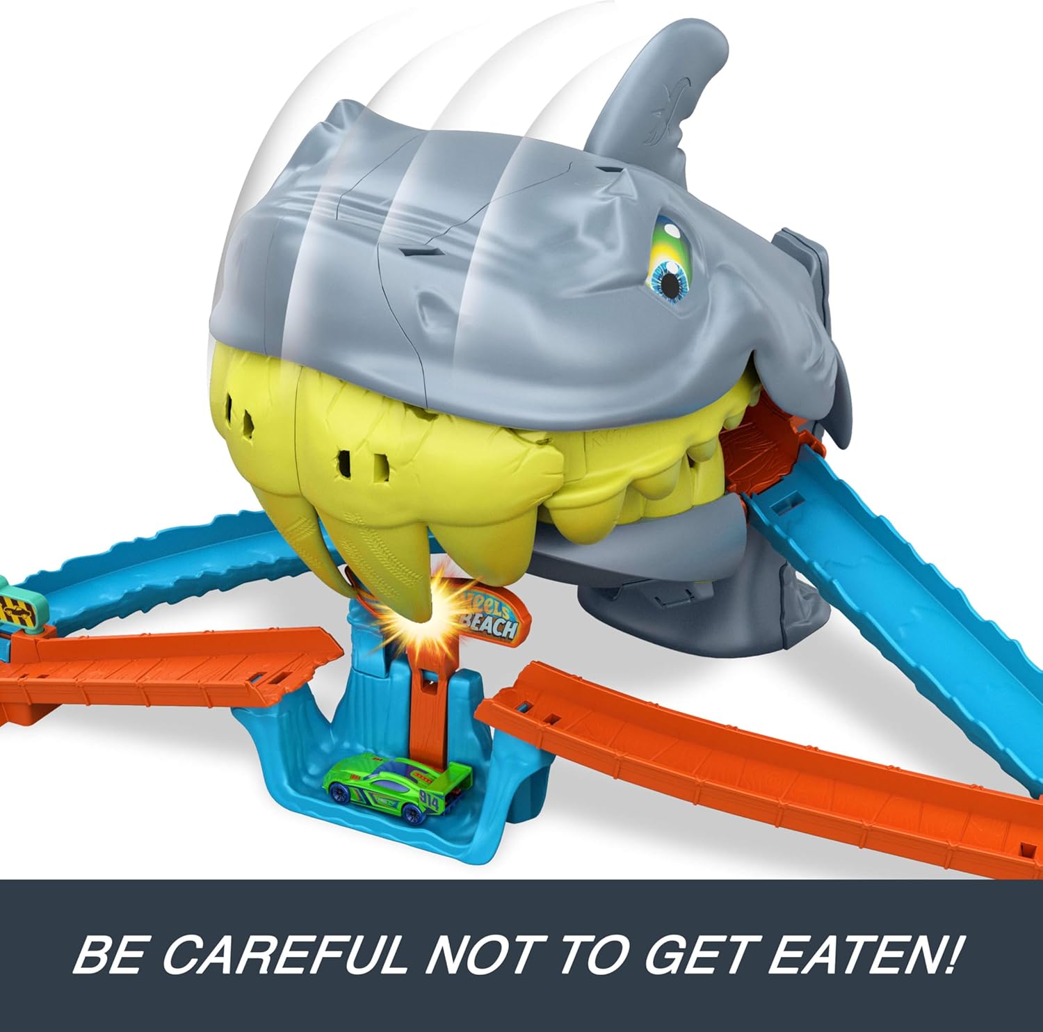 Hot Wheels City Shark Chomp Beach Autoratasetti