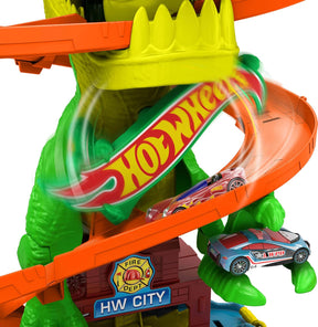 Hot Wheels City T-Rex Blaze Battle Autorata 