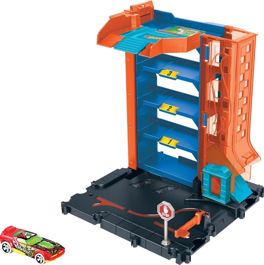 Hot Wheels Downtown Car Park Parkkihalli/Autorata