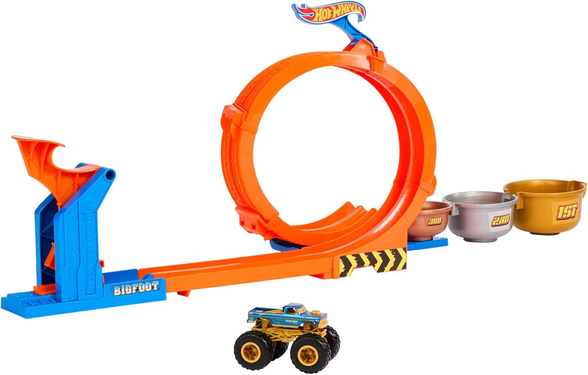 Hot Wheels Monster Truck Loop & Flip Trophy Challenge 2 in 1 Autorata