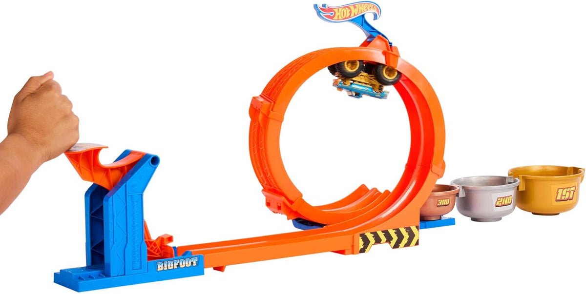 Hot Wheels Monster Truck Loop & Flip Trophy Challenge 2 in 1 Autorata