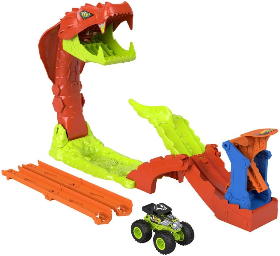 Hot Wheels Monster Trucks Snake Slam Takedown Monsteriautorata