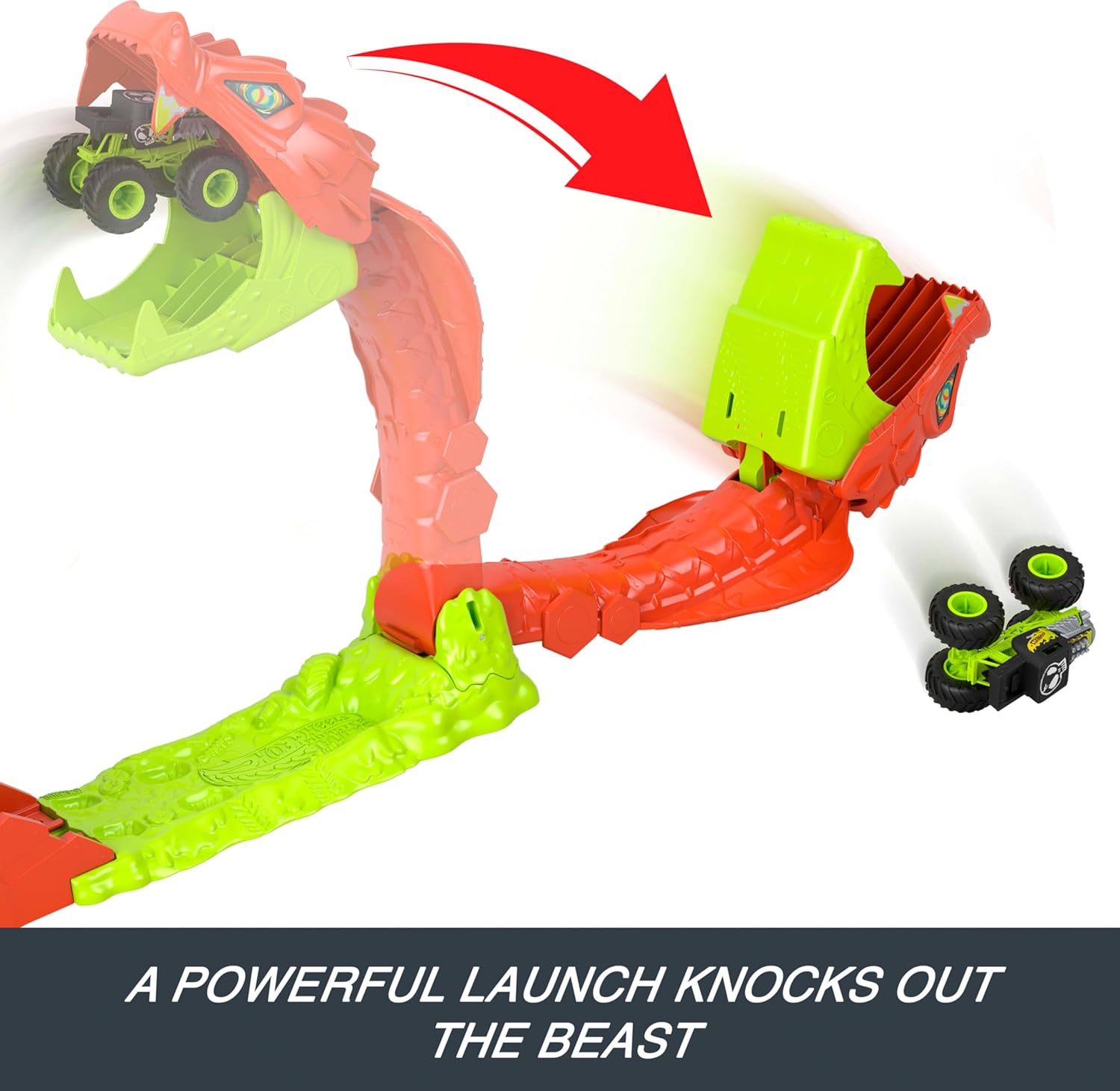 Hot Wheels Monster Trucks Snake Slam Takedown Monsteriautorata