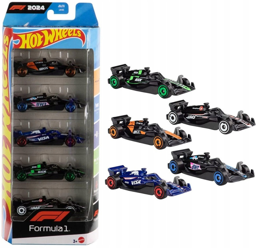 Hot Wheels Race F1 Pikkuautot 5kpl
