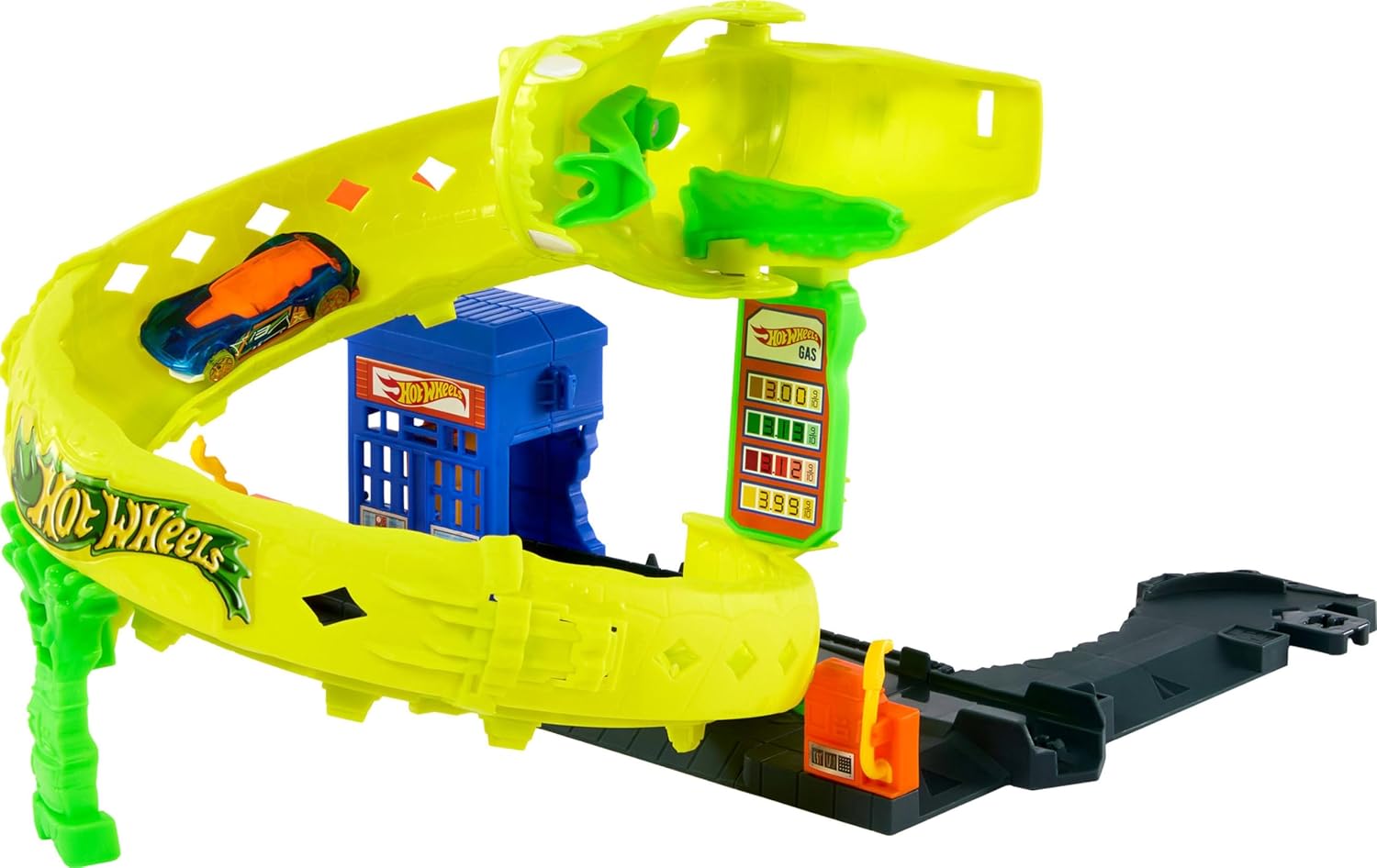 Hot Wheels Snake Spiral Attack Pikkuauto Leikkisetti