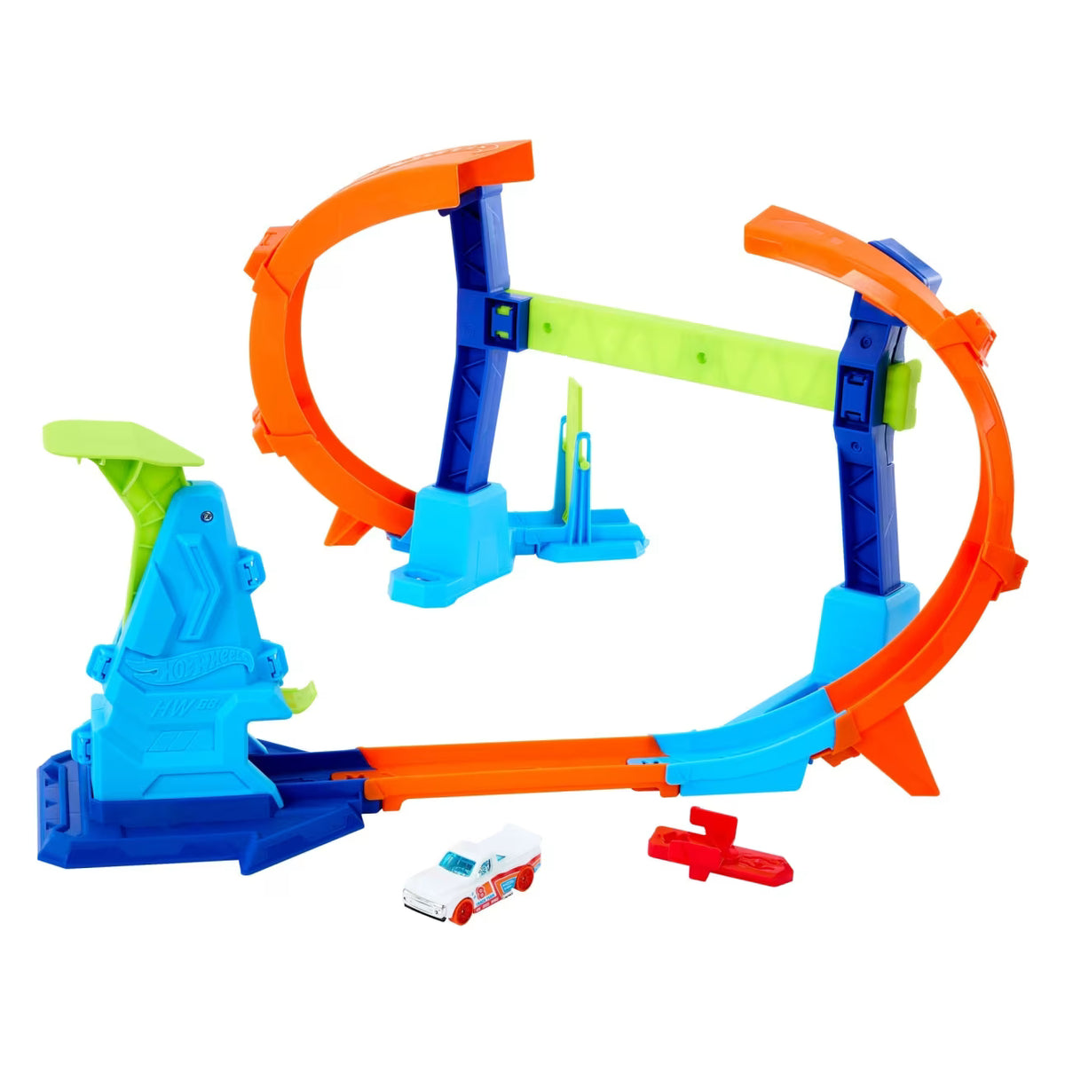 Hot Wheels Stunt Tracks Corkscrew Jump Champion Autorata