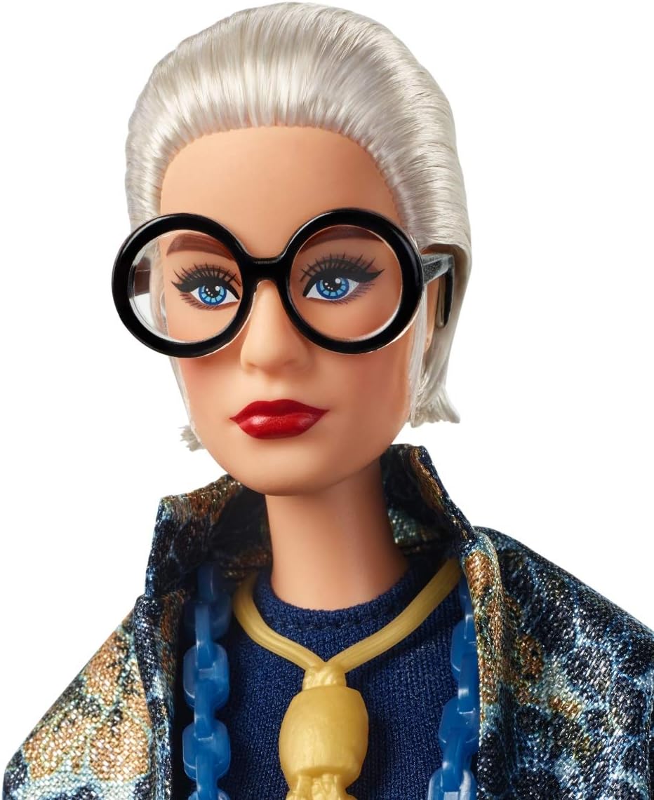 Iris Apfel Keräilybarbie Kukka Asulla