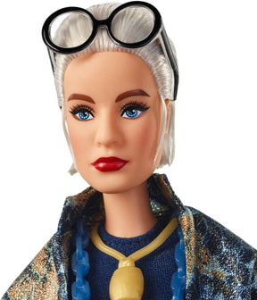 Iris Apfel Keräilybarbie Kukka Asulla