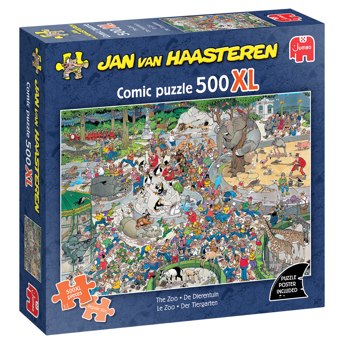 Jan Van Haasteren The Zoo Palapeli 500 XL Palaa