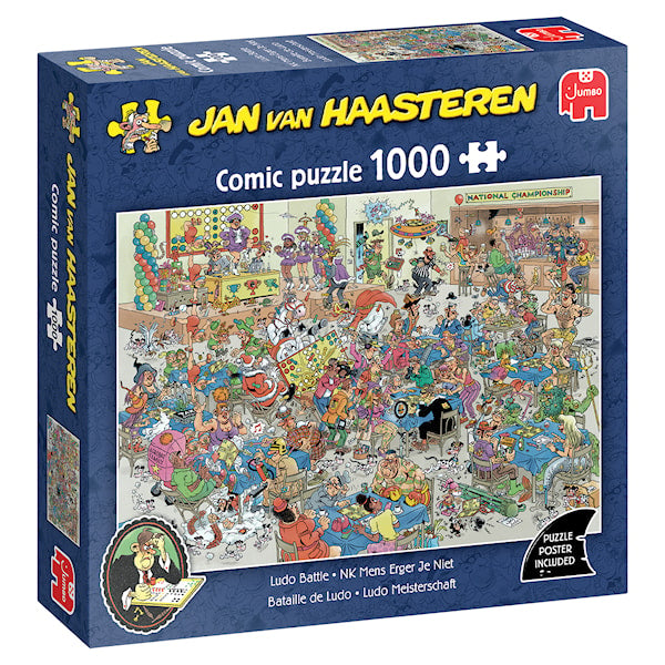 Jan van Haasteren Comic Puzzle Ludo Battle 1000 Palan Palapeli