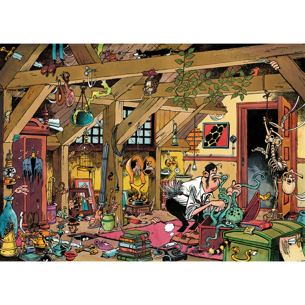 Jan van Haasteren Oldtimers The Bachelor 1000 Palan Palapeli