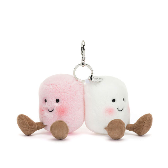Jellycat Amuseables Pair Of Marshmallows Laukkukoriste/Avaimenperä