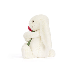 Jellycat Bashful Bunny With Rose Pupu Pehmolelu 31cm