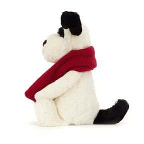 Jellycat Bashful Talvi Koira Pehmolelu Kaulahuivilla