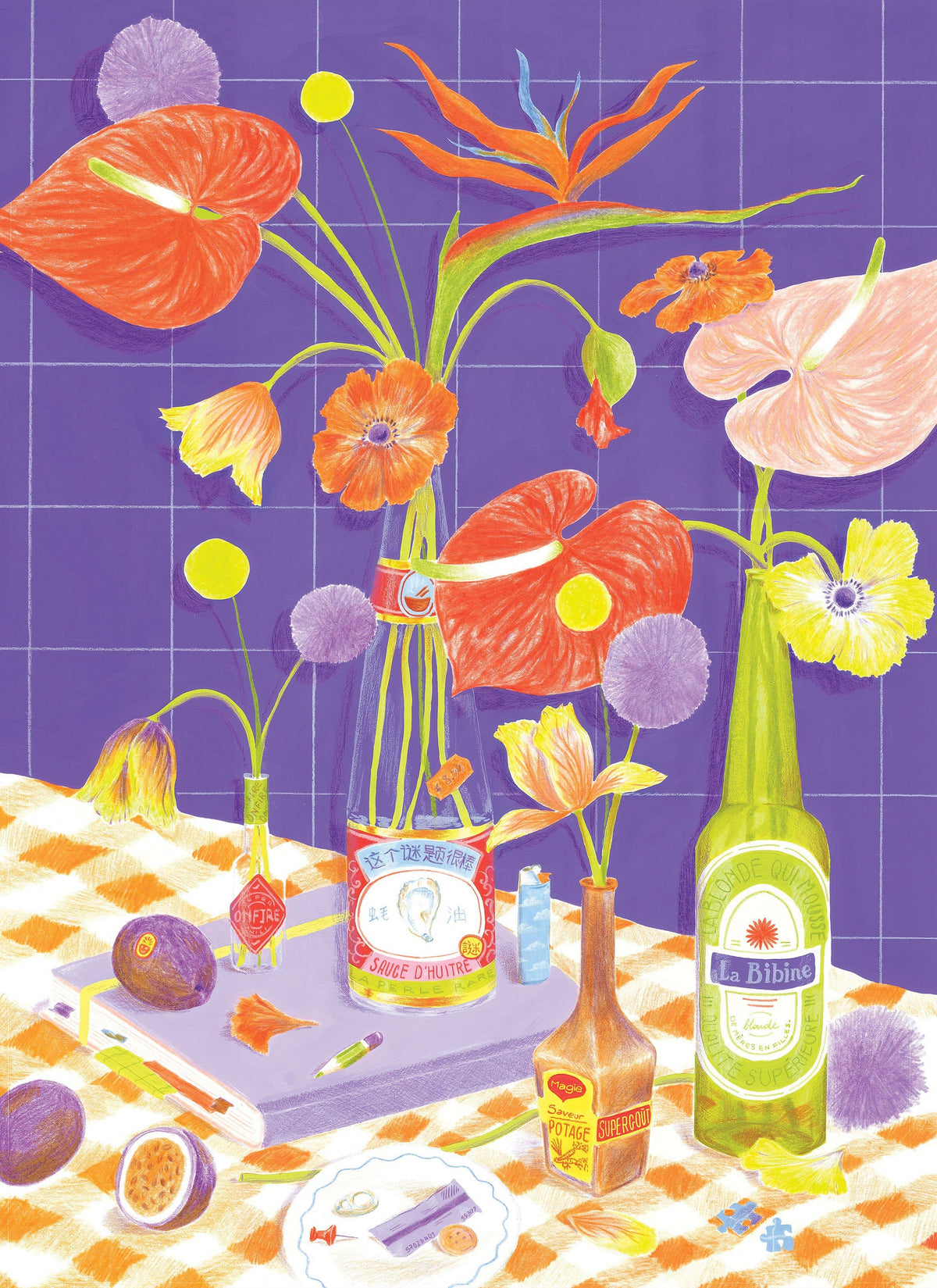 Jour Ferie Flowers On The Table 500 Palan Palapeli 
