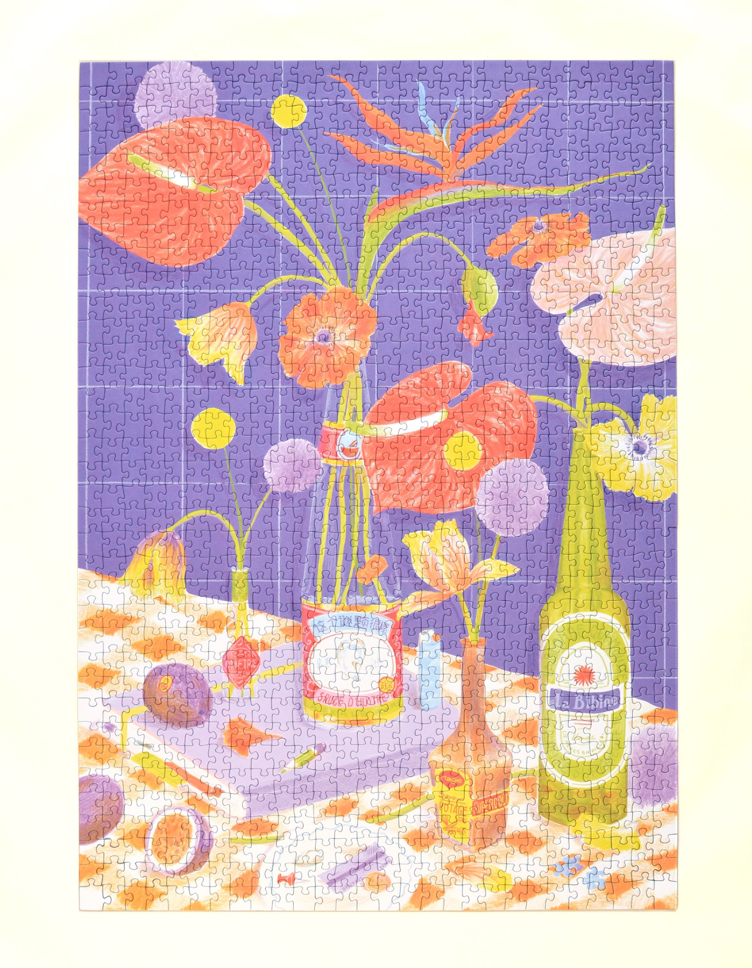 Jour Ferie Flowers On The Table 500 Palan Palapeli 