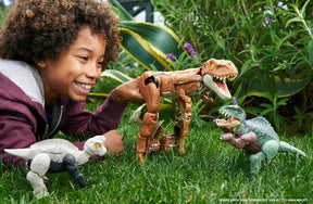 Jurassic World Fierce Changers Muuntautuva Dinosaurus Giganotosaurus ja Nasutoceratops